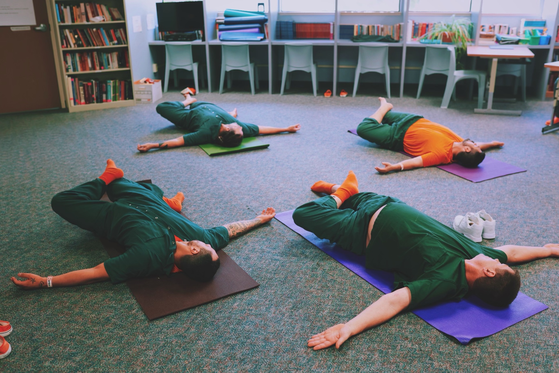 Yoga in the Prison Monastery program